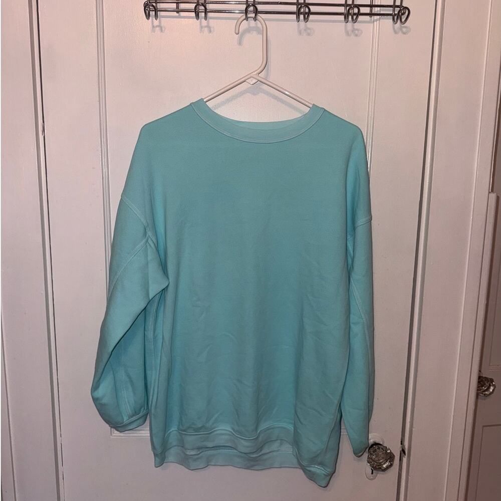 New Aerie Oversized Pullover Sweatshirt Blue Women's size S